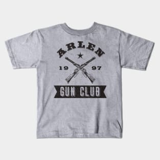 Arlen Gun Club (Black) Kids T-Shirt